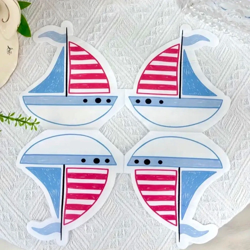 Nautical Sailboat Shaped Paper Napkins, 20-ct